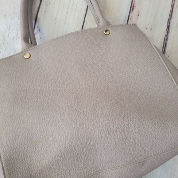 Grossi Womens Blush Pink Solid Double Bow Adjustable Strap Shoulder Satchel Bags - Picture 16 of 16